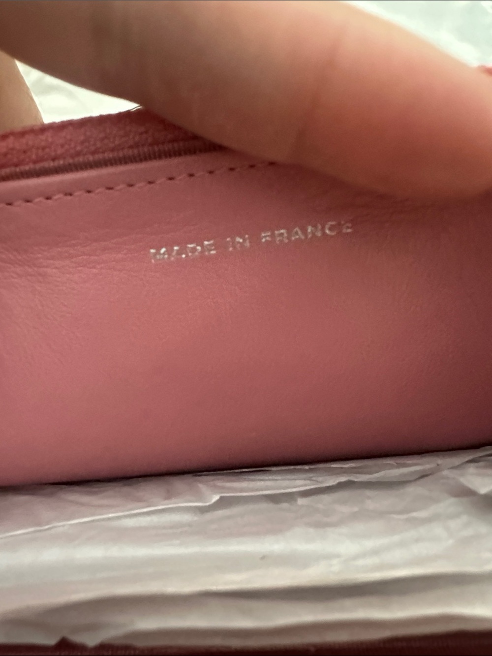 CHANEL Pink Quilted Leather Crossbody Wallet - Picture 10 of 16